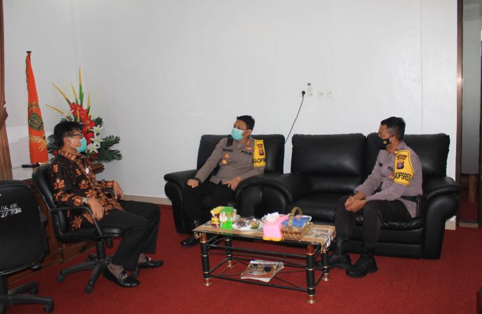 Jalin Silaturahmi, Kapolres Barsel Sambangi Ketua DPRD Barsel